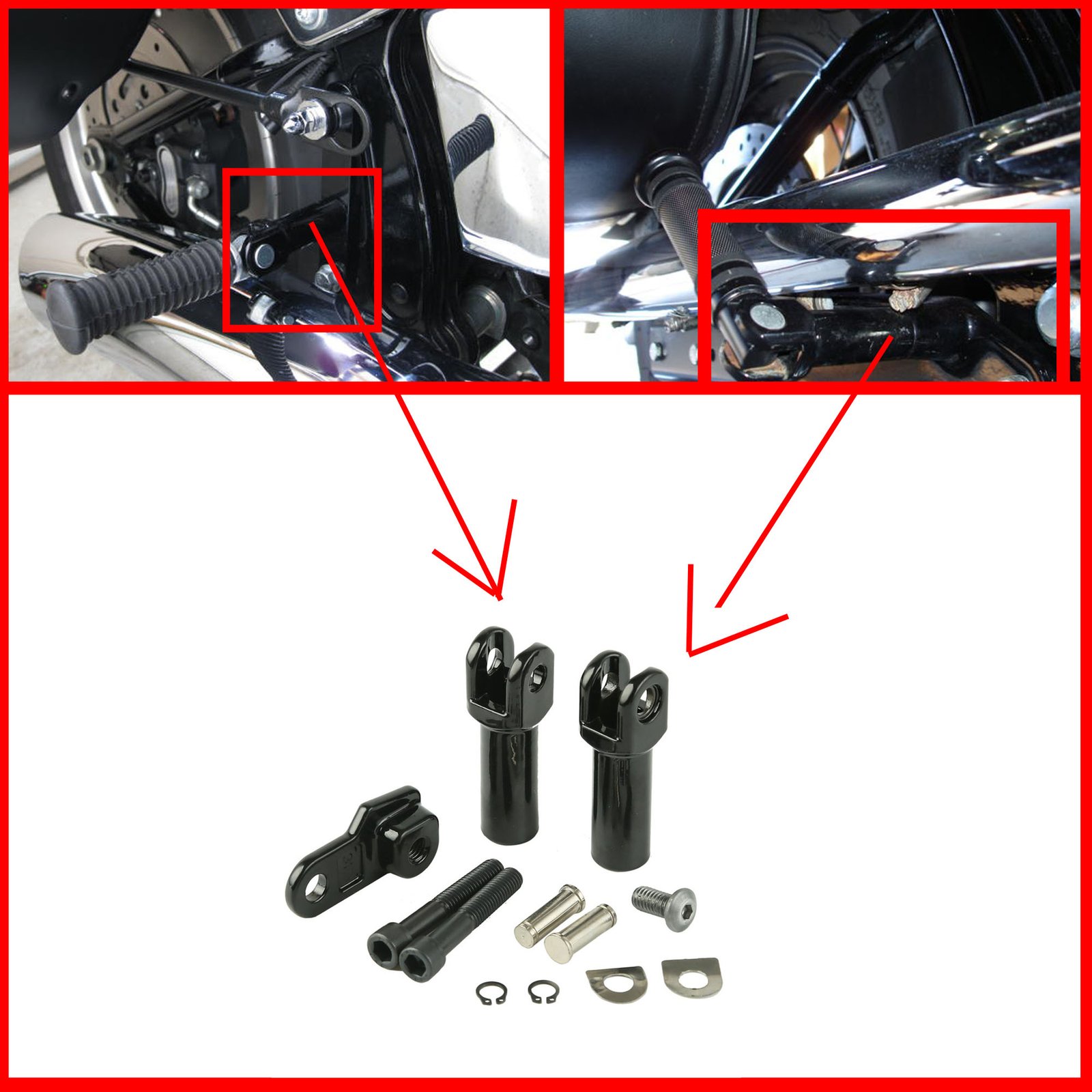 softail passenger pegs